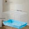 Portable Hamster Cage And Habitats, Travel Metal Mouse Cages , Hamster Habitat Rodent Gerbil Mice Rats Animal Critter Home Cage