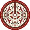 Christmas Tree Skirt Printed Holiday Tree Base Cover Festive Party Home Decoration