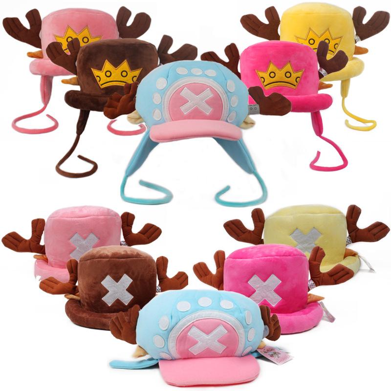 Anime Kawaii Plush Toys Cosplay Tony Chopper Cotton Hat Warm Winter Cap For Costume Adult Unisex Accessories Gifts