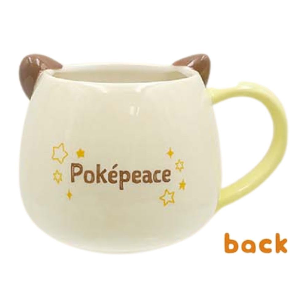 Marimo Craft PokePeace Face W115 X H80 X Mug, Pikachu, D85mm, PKP-194