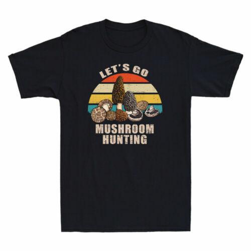 Let s Go Mushroom Hunting Shirt Funny Mushroom Lovers Gift Vintage Men s T-Shirt M