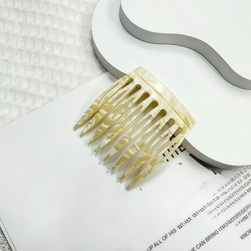 Small Size 7 Teeth Insert Comb Clip Women Hair Styling Hairpins Women Headwear Jewelry Bangs Broken Hair Comb Clip Girls Gifts