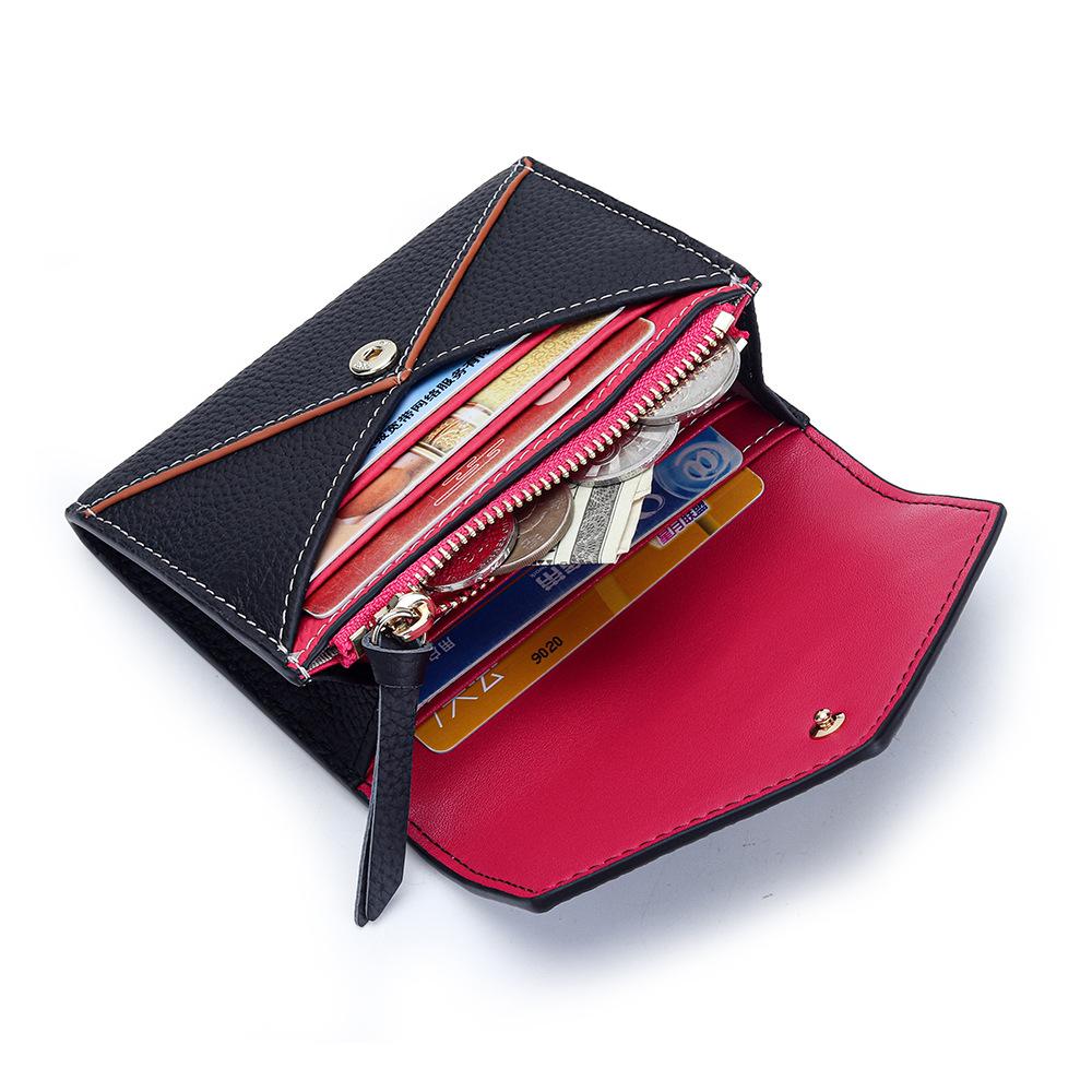 Small Bifold Wallet for Women Leather Wallet with Zipper Pocket Credit Card Holder Wallet Mini Coin Purses for Travel or Gift