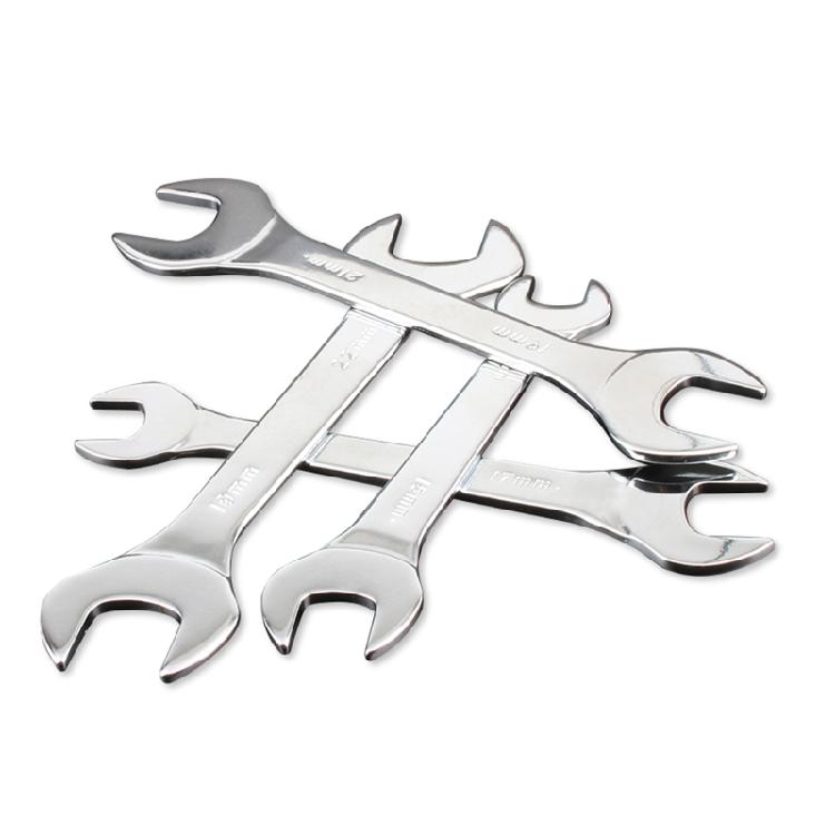 Industrial Grade Thin Open End Wrench Set Lightweight Dual Ene Spanner Hand Tool