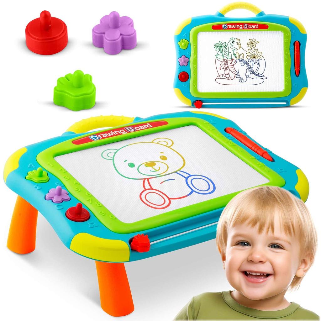 Ricokids Scribble Board + Drawing Table - Blue