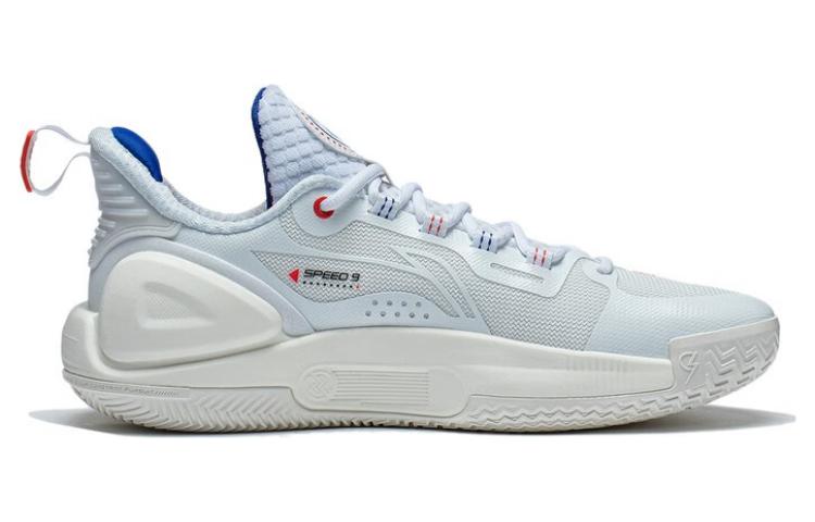 Men's Sneakers Li-Ning Li Ning Flash Strike 9 Low top Basketball Shoes Men's White Red