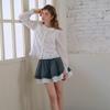 CEST MOIDEW Cest_Embroidered Flower Ruffle Blouse
