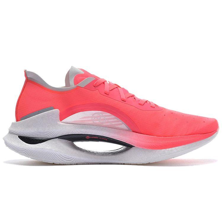 Li Ning Absolute Shadow Competition Day Breathable Low-Top Running Shoes Women sneaker Fluorescent-Pink ARRS002-3