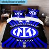 3 pezzi F.C. Set Biancheria da Letto Stampato Internazionale Milano Chiusura Copripiumino Include 1 Copripiumino & 2 Federe Set Biancheria da Letto Decorazioni per la Casa Regali