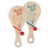 PICK A TOY Wooden Paddle Ball Toys of with Green Carry Bag Indoor Outdoor Fun and Classic Paddle Ball Game for Boys and Party Favor Toy for Ages 4 and