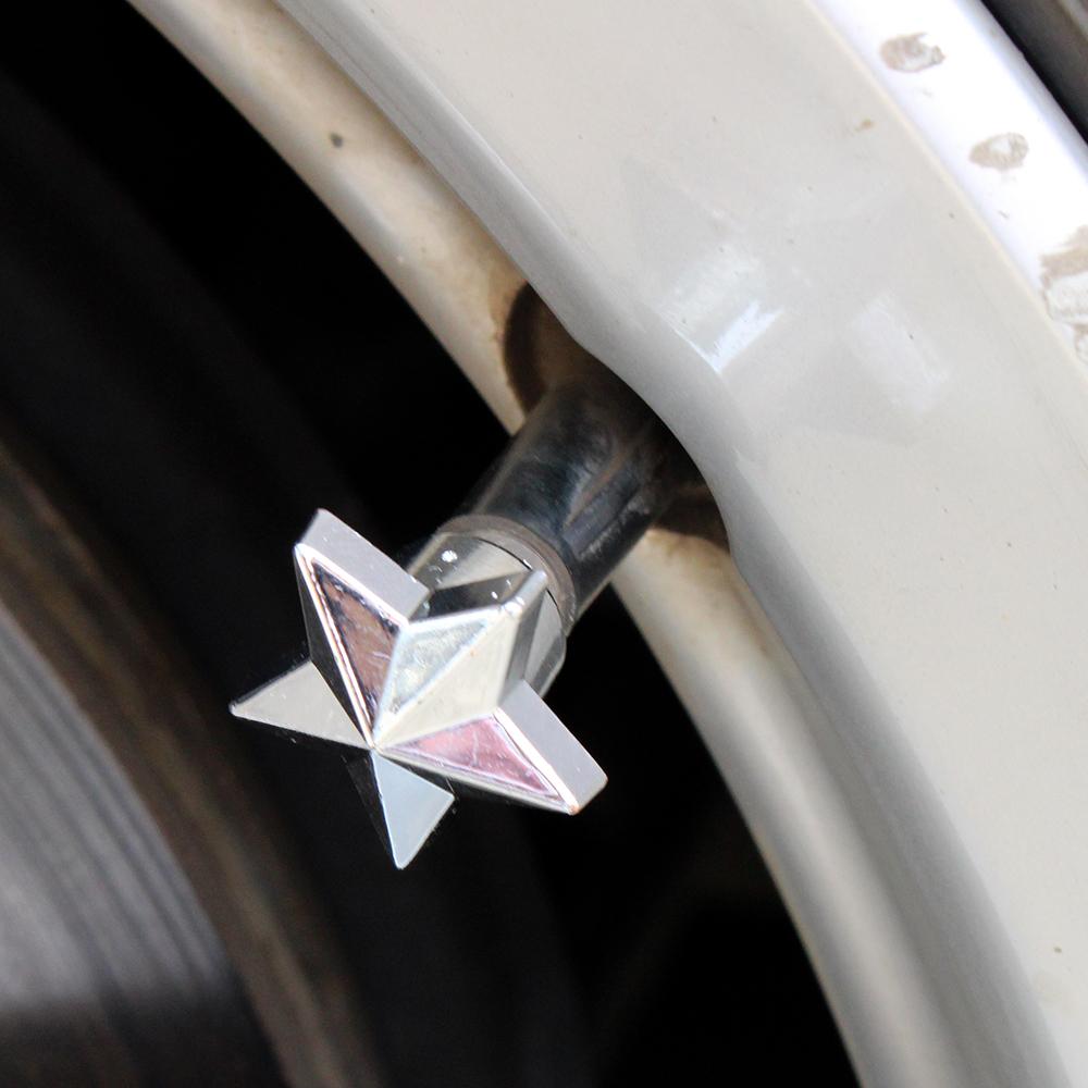 4Pcs/Set Tire Stem Valve Caps Universal Pentagram Shaped Wheel Tyre Air Valve Stem Caps Dust Covers Stem Caps1