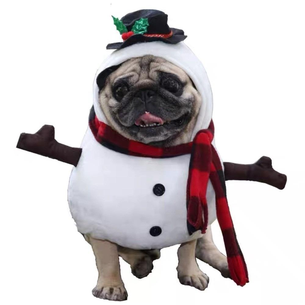 Soft Santa Claus Dog Outfit Breathable Pet Christmas Costume Warm Dog Winter Clothes Xmas
