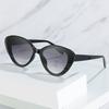 Winter new cat eye sunglasses, European and American fashion Internet celebrity striped street shot INS personalized sunglasses women