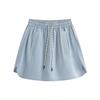 Split-ended sports five-point culottes women's spring and summer new high-waisted casual middle pants loose ice silk wide-leg shorts