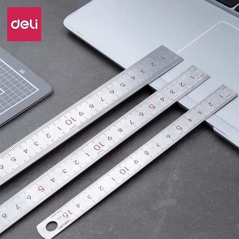 Deli Plastic Straight Ruler