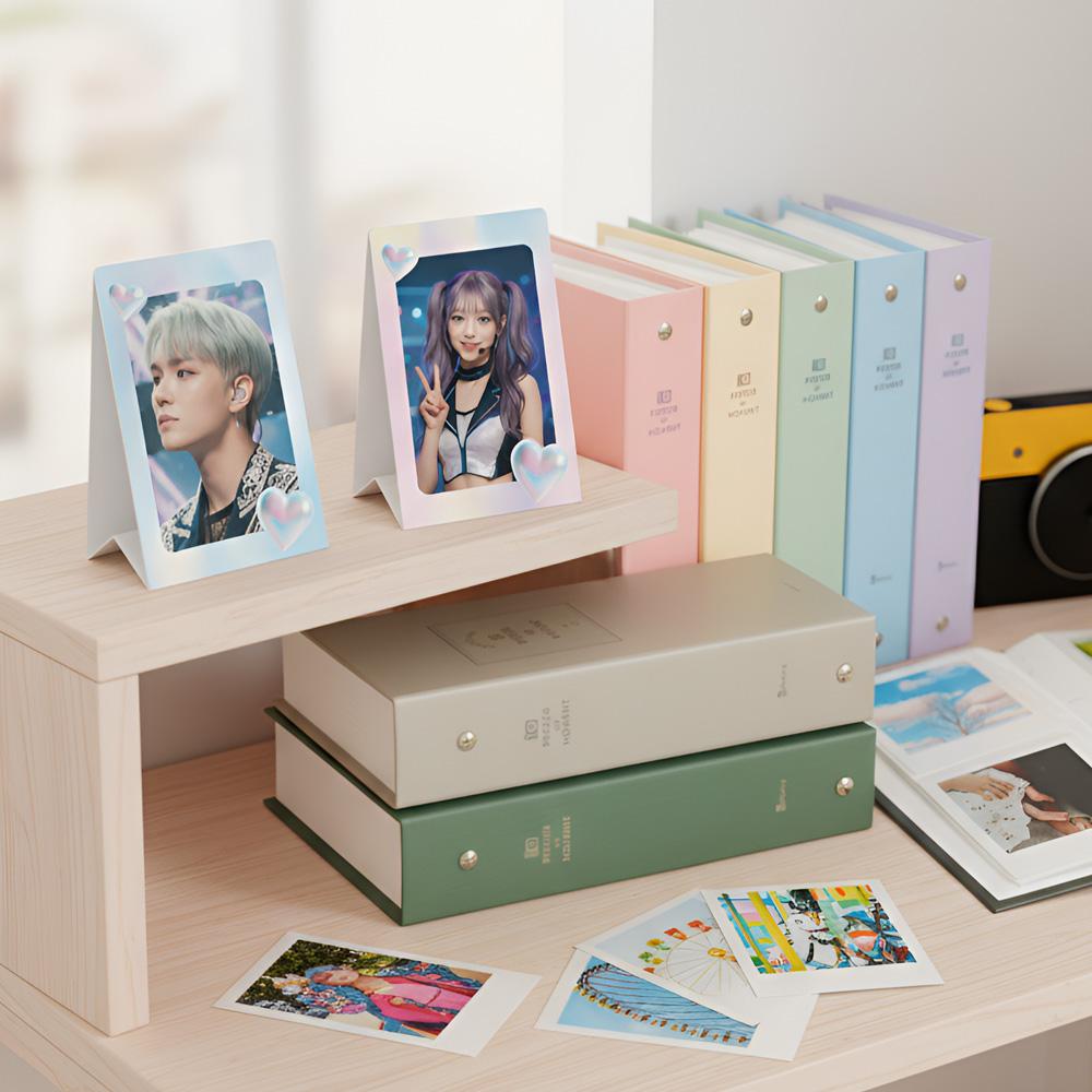 SIXKSHOP Double-Sided Photocard Stand Frame – K-POP Photo Holder 3EA