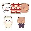Cute Bubu Dudu Wedding Fridge Magnets Kawaii Panda Yier Home Decor Sticker Creative Anime Home Accessories Couple Ornament Gift