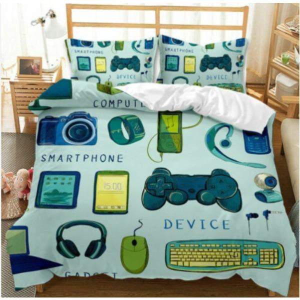 Spielekonsolen-Griff Zwei Serien Bettwäsche Dreiteiliges Eaby Heimtextil-Set