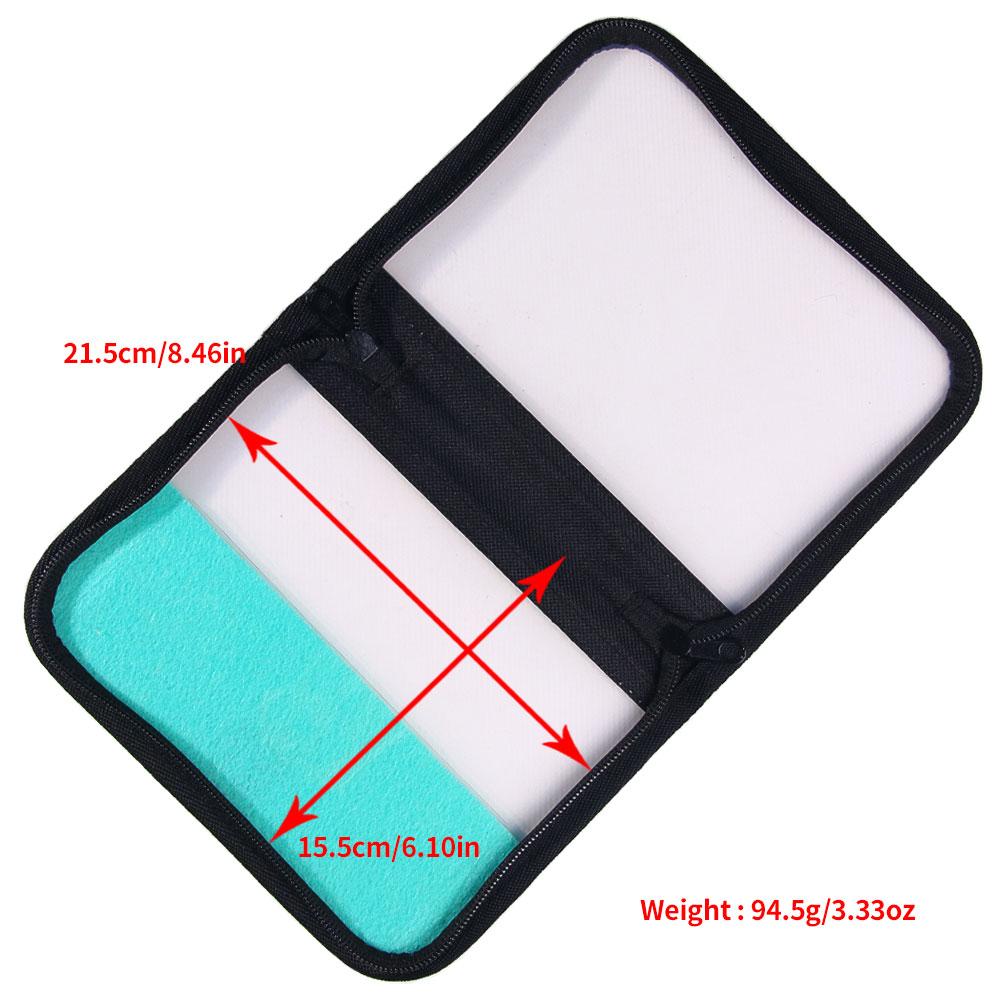 Wooden Squid Shrimp Hook Bait Bag Storage Case with Zipper Fishing Lures Bag Fishing Tool Fishing Tackle