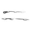 2Pcs Rear Bumper Repair Metal Plate Buckle Broken Opening Rotten Buckle Repairer Bracket For 8Th Generation Civic Fd