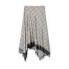 European and American Style, New Women's Clothing, Foreign Limited Edition Plaid Lace Skirt 9775/953/703