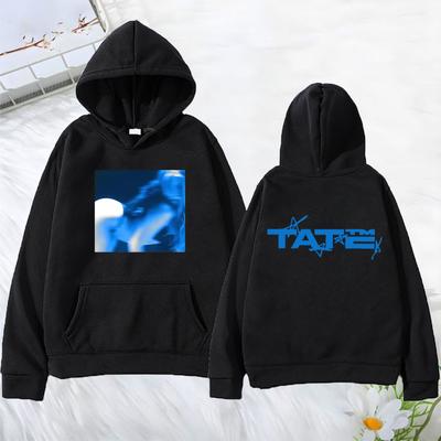 Tate McRae TiT for Tat Album harajuku Hoodie Heren Dames Gedrukte cosplay streetwear Lange mouw vintage truien Fleece kleding