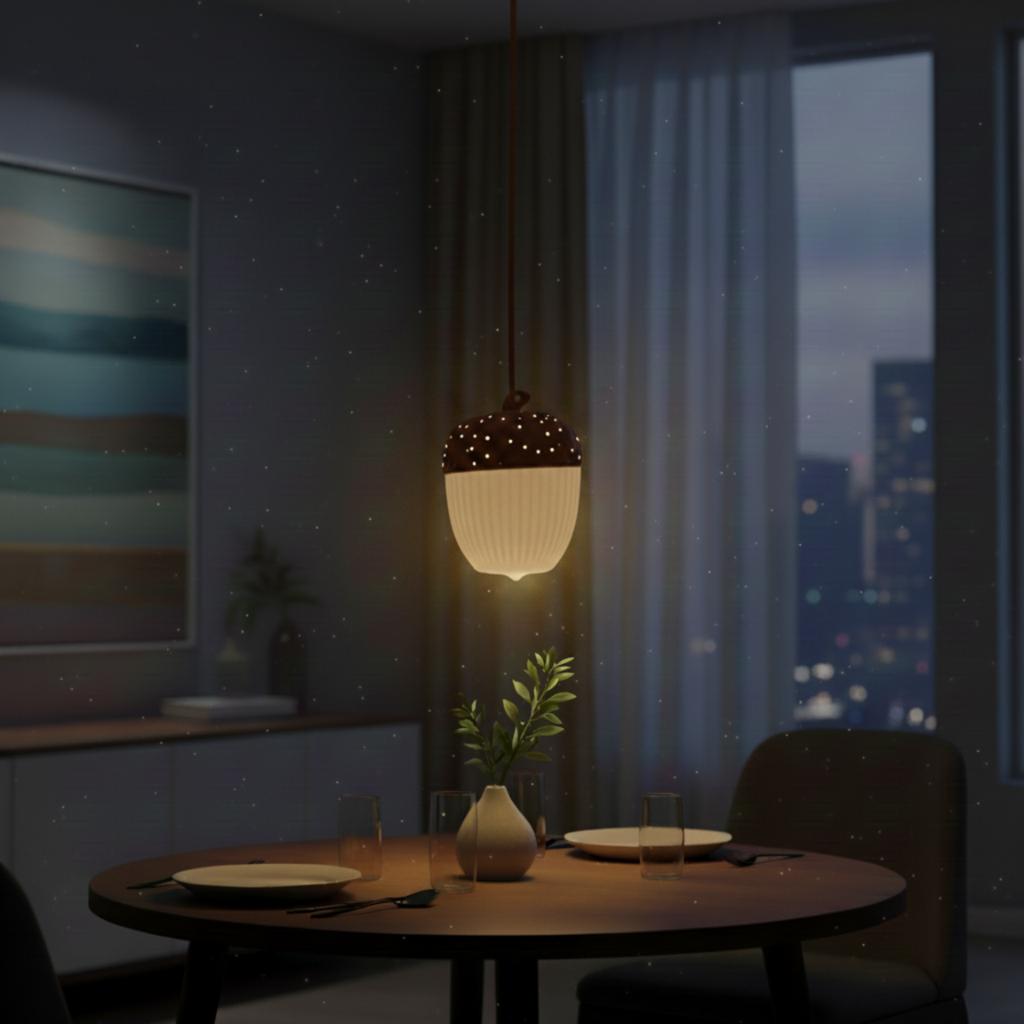 LED acorn lantern brown light decoration for LED tealight