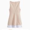 Europäisches & Amerikanisches Damen Schlankmachendes Color-Block Popeline Patchwork Kurzes Kleid - Modischer Temperament Stil