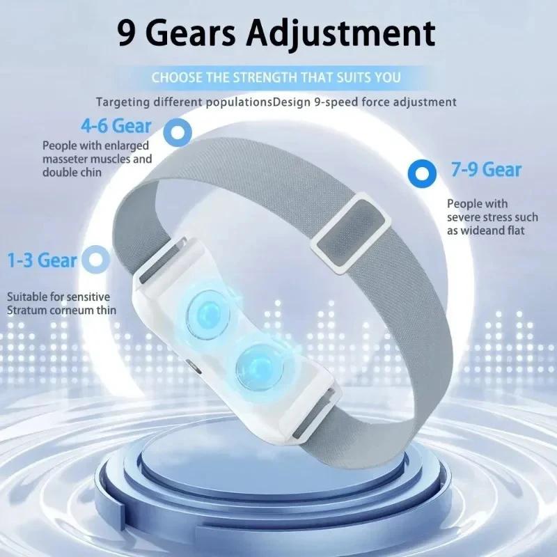 Ems Pulse V Face Slimming Device Beauty Vibration Heat Facial Massager Slimming Tightening Shaping Remove Double Chin Skin Care