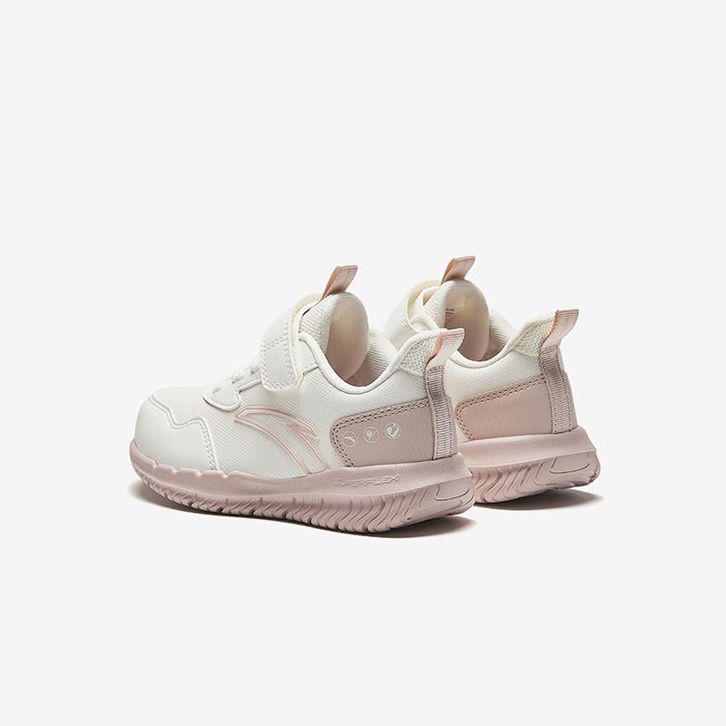 Anta Kids Vitality Comfortable Versatile Lightweight Shock Absorption Low-Top Running Shoes Kids sneaker Ivory-White Lotus-Gray A22439968-4