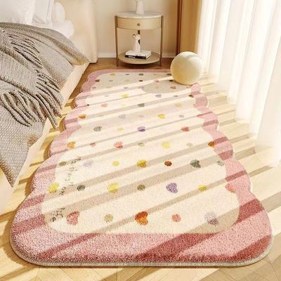 Simple Cream Style Carpet Living Room Imitation Cashmere Bedroom Bedside Mats Sofa Coffee Table Blanket Cute Dirt Resistant Rugs