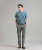 PANICALE Gray Micro Pattern Cotton Blend Pants