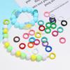 Yogodlns 10/50 Pcs Multiple Colors Metal O Ring Spring Clasp Openable Round Carabiner Keychain Clips DIY Jewelry Buckle Connector Bags Accessories