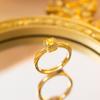 Exquisite super flash zircon ring for girls, light luxury, high-end sense opening adjustable ring, simple real gold electroplating