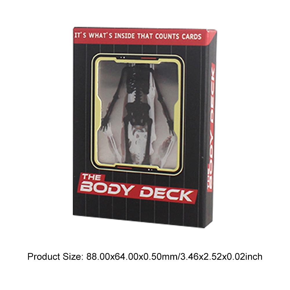 

3D Изображение Обучающие Карты Многоразовые Забавные Анатомия Покер Многоцелевые Игральные Карты Анатомии Человека для Коллекционеров Карт