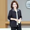Yuzhaolin Women's Mid-Season Fashion Zipper Jacket