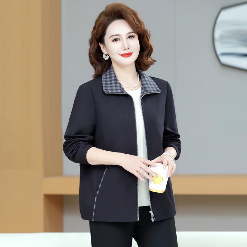 Yuzhaolin Women's Mid-Season Fashion Zipper Jacket