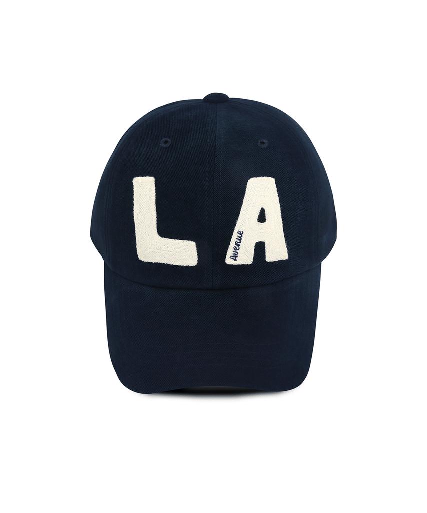 Linebinyu Block La Chain Stitch Ball Cap - Deep Navy