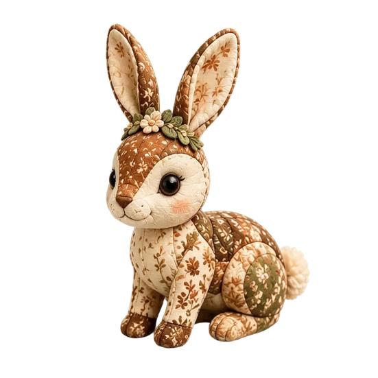DIY Patchwork Kit Woodland Animal Kit, Forest Sewing Set, Friend Toy Handmade Friends, Beginner-friendly Craft for Adults