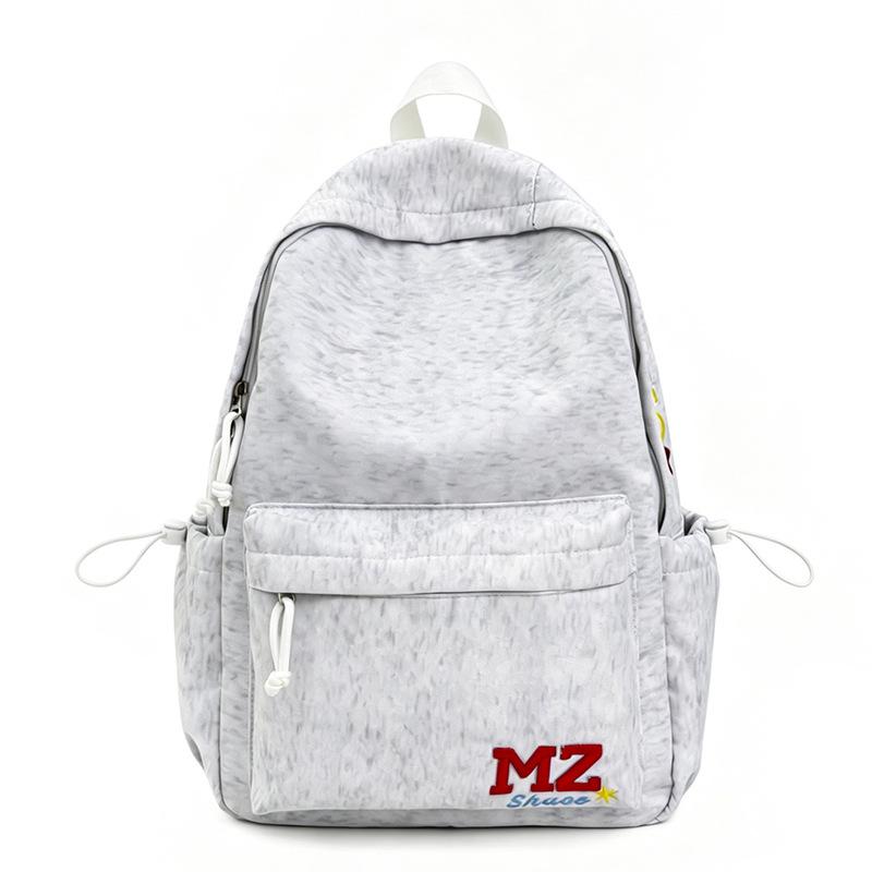 Schoolbag1011 New American retro letter embroidery high-value backpack women's casual versatile middle school student lightweight backpack