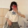 Original Short Sleeve White JK Uniform Shirt with Pointed Collar