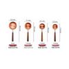 ZISIZ Rose Gold & Walnut Wood 8-Piece Measuring Set