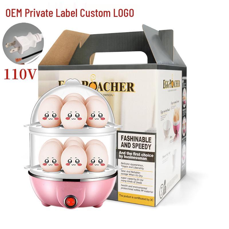 Mini Multi-Functional Egg Steamer with Automatic Power-Off for Household Use
