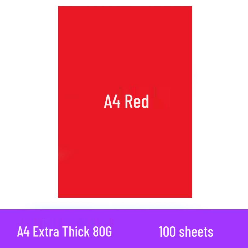 200 Sheets A4 Colored Printing Paper - Mixed Colors (Pink, Red, Yellow) for DIY and Crafts