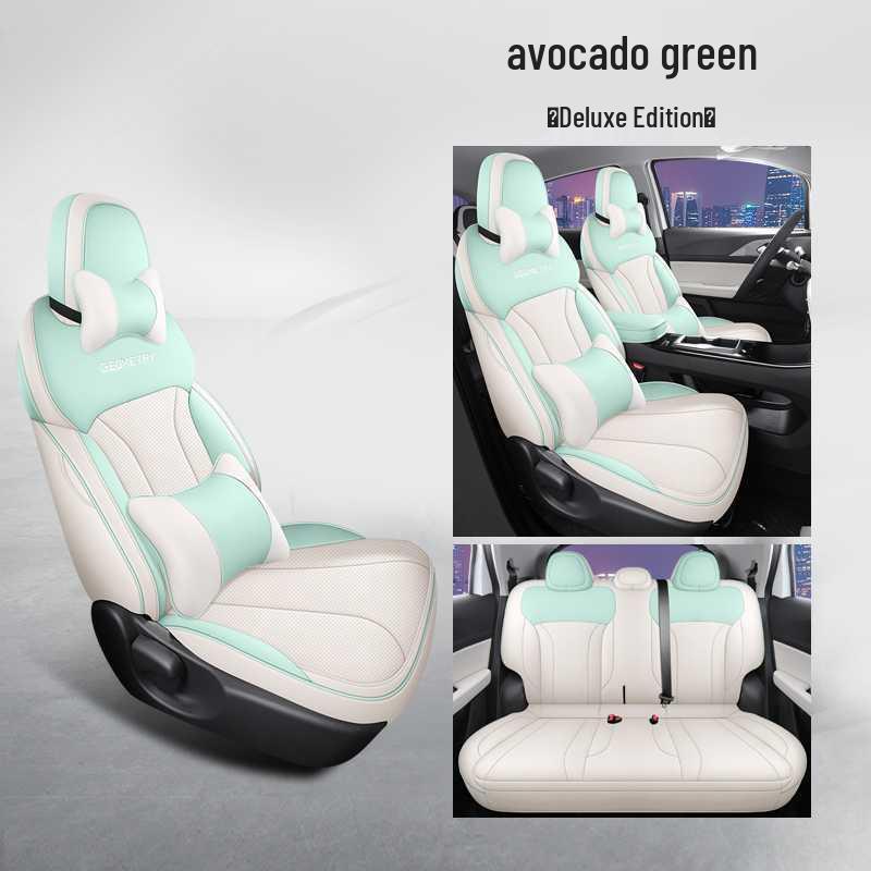 Jihe E Pokrowiec na siedzenie samochodowe Firefly Pełne pokrycie Uniwersalny - Specjalna skórzana poduszka na cztery pory roku