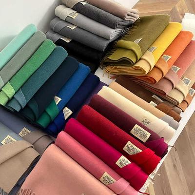 Solid Color Scarf Women, Warm Couple, Medium And Long Bifurcation Scarf Women