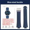 Για Oris Diving AQUIS 7740 7730 Water Ghost Αθλητικό Ρολόι Ζώνη Λουράκι Ανδρικό Φθοροελαστικό Αδιάβροχο Λουράκι Ρολογιού 24-12 Κυρτό Σιλικόνης
