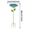 Bee Bath Flower Shaped Garden Stake Bird Water Feeder Outside Butterfly Drinking Station for Patio Backyard Porch Yard Lawn