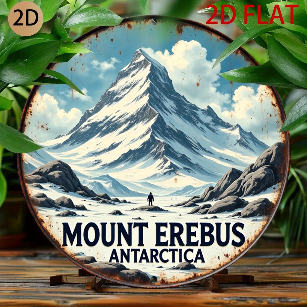 D Flat  A D Flat Sign Featuring a Tropical Paradise Theme with Palm Trees And Beach Huts Measuring  cm in Diameter