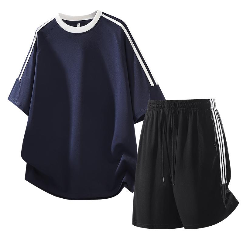 Men's Casual Sports Set Summer Thin Running Speed Dry Two-piece Set